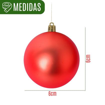 Imagem de Enfeite Natalino Kit 36 Bolas Cordão Fosca e Brilhante Ideal Árvore Decoração Elegante Natal Mesa Guirlanda Arranjo Bolinha