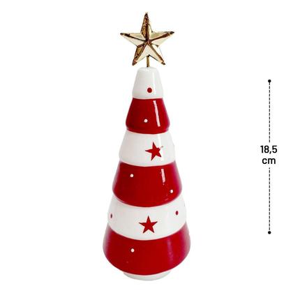 Imagem de Enfeite Natalino Mesa Árvore De Natal Com Ponteira Estrela