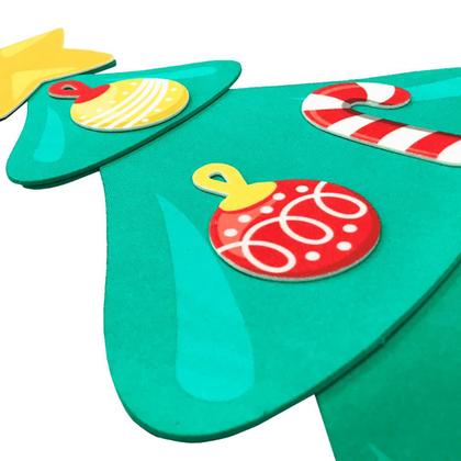 Imagem de Enfeite Painel Árvore de Natal EVA Alto Relevo - 01 unid