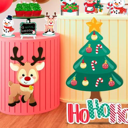 Imagem de Enfeite Painel Árvore de Natal EVA Alto Relevo - 01 unid