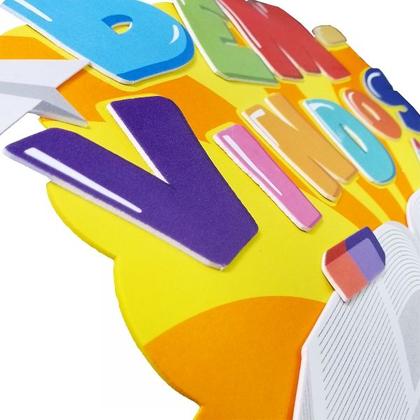 Imagem de Enfeite Painel Escolar Bem Vindos Caderno em EVA - 01 unid