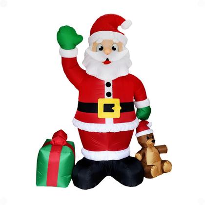 Imagem de Enfeite Papai Noel Gigante Inflável 2,40m com 9 Leds