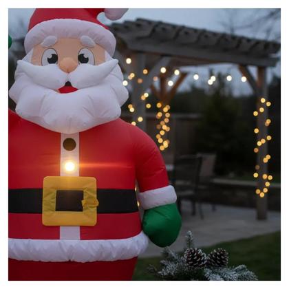 Imagem de Enfeite Papai Noel Gigante Inflável 2,40m com 9 Leds