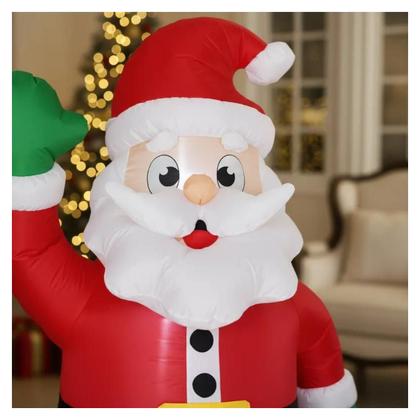 Imagem de Enfeite Papai Noel Gigante Inflável 2,40m com 9 Leds