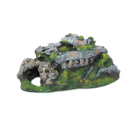 Imagem de Enfeite para Aquário Tanque de Guerra Fragata