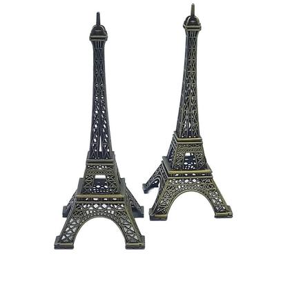 Imagem de Enfeite torre eiffel estatua paris metal decoracao miniatura presente lembranca bronze