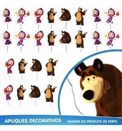 Imagem de Enfeites Decorativos Festa De Aniversário Masha E O Urso