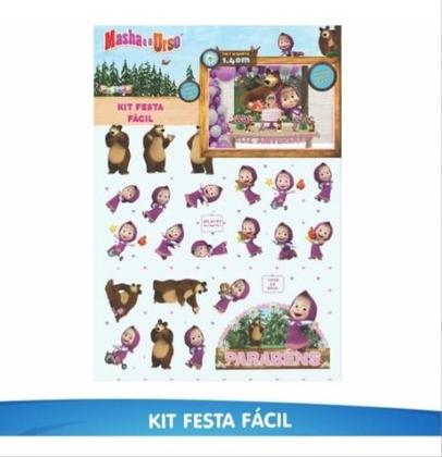 Imagem de Enfeites Decorativos Festa De Aniversário Masha E O Urso