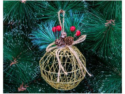 Imagem de Enfeites para Árvore de Natal Bola com Pinha