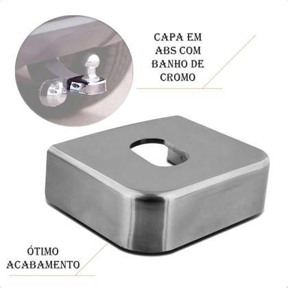 Imagem de Engate City Sedan 2022 2023 Braconi Não Precisa Furar com Bola Cromada Tração até 450kg Modelo Fixo - IM-243