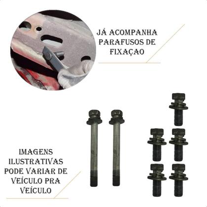 Imagem de Engate City Sedan 2022 2023 Braconi Não Precisa Furar com Bola Cromada Tração até 450kg Modelo Fixo - IM-243