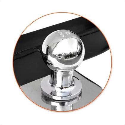 Imagem de Engate City Sedan 2022 2023 Braconi Não Precisa Furar com Bola Cromada Tração até 450kg Modelo Fixo - IM-243