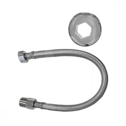 Imagem de Engate Flexivel Malha Inox Alta Pressao Censi 40Cm - 7545