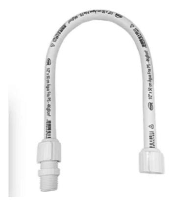 Imagem de Engate Flexível Rabicho Pvc 30cm 1/2 Krona Bodês Lavatório