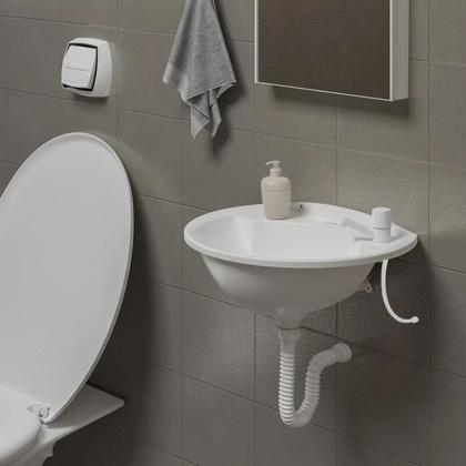 Imagem de Engate Mangueira Flexível Para Descarga 100cm x 1/2" Branco  Astra  Kit 05 Un