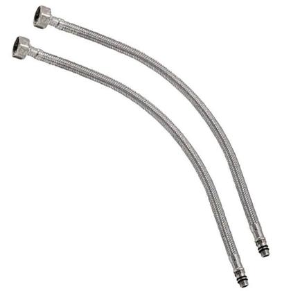Imagem de Engate Rabicho 80cm Monocomando Misturador Par Kit 8 Unidades Mangueira Flexivel Agua Quente Fria Pia Torneira Banheiro Cozinha