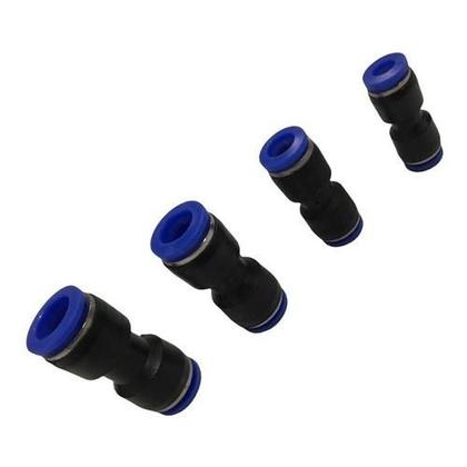 Imagem de Engate Rápido Pneumático União 6 8 10 12mm kit 5 De Cada