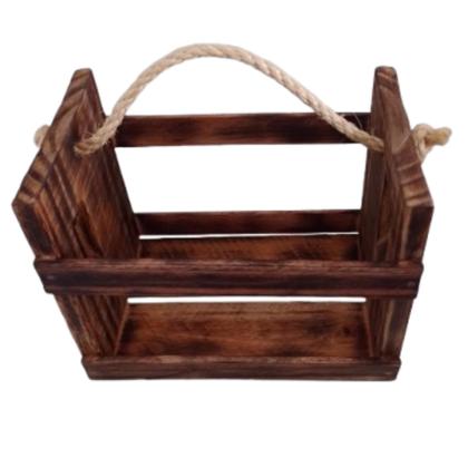 Imagem de Engradado De Madeira Envelhecido Para Cervejas - 7 Long Neck