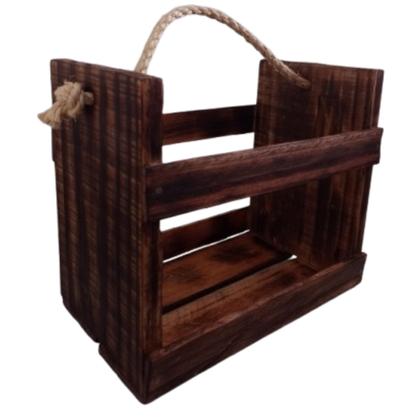 Imagem de Engradado De Madeira Envelhecido Para Cervejas - 7 Long Neck