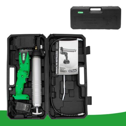 Imagem de Engraxadeira Pistola de Graxa a Bateria 21V 9000 PSI TGRAX21 Trato