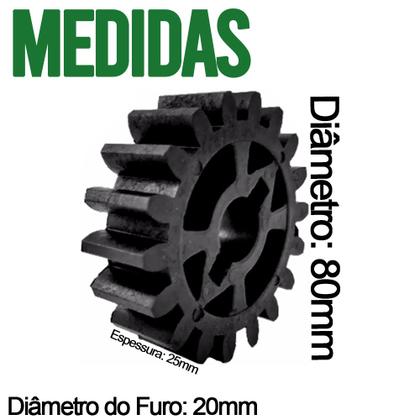 Imagem de Engrenagem Externa 18 Dentes Nylon Slider + Cremalheira 60cm Rcg