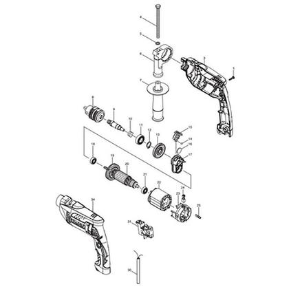 Imagem de Engrenagem para Furadeira HP1640/HP1620 226579-5 MAKITA
