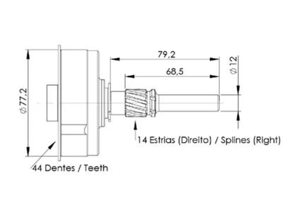 Imagem de Engrenagem Planetária Motor De Partida 10515810M UF 14.812