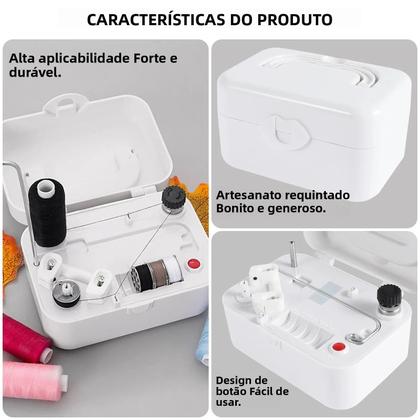 Imagem de Enrolador De Bobinas Elétrico Portátil Com Cabo Ferramenta Automática De Enrolamento Para Costura