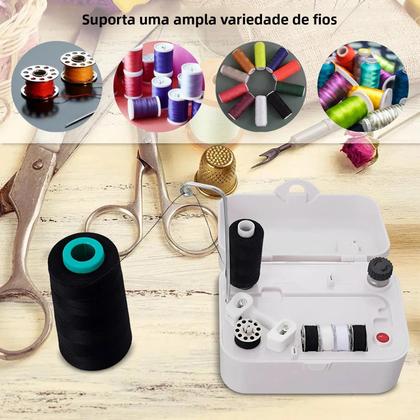 Imagem de Enrolador De Bobinas Elétrico Portátil Com Cabo Ferramenta Automática De Enrolamento Para Costura