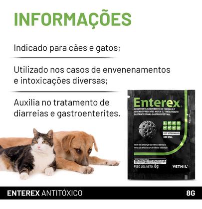 Imagem de Enterex Vetnil Sache 80 g (Caixa c/10 Saches 8 g)