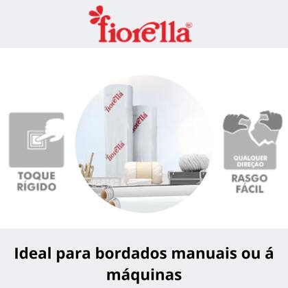 Imagem de Entretela Bdo 80 Bordado Fiorella Rasgável Rasgo Fácil 100 M