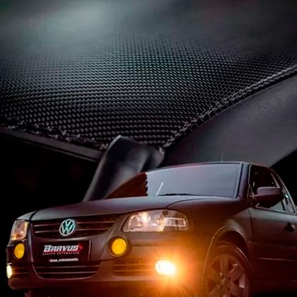 Imagem de Envelopamento Adesivo Automotivo Fibra Carbono Preto Vinil Texturizado 3d 4mx60cm Carro Moto