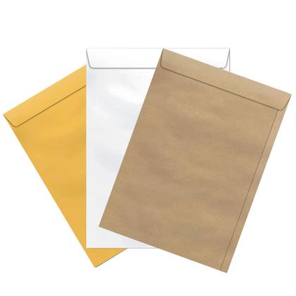 Imagem de Envelope A4 Saco Kraft Ouro Sko332 229x324 Scrity 100 Unidad