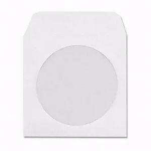 Imagem de Envelope branco p/cd-dvd janela transparente c/100