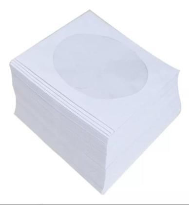Imagem de Envelope Branco Para Cd e Dvd com Visor Transp Pcte 50 Unid.
