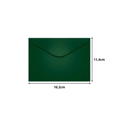 Imagem de Envelope Carta 114x162 com 100 Verde Escuro Brasil Scrity