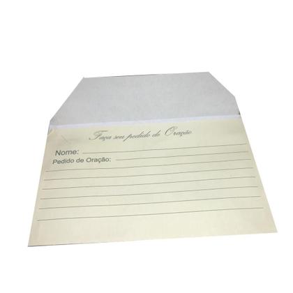 Imagem de Envelope Colado Dízimo com Pedido de Oração - 100 Unidades de Papel Offset