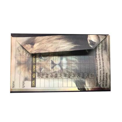 Imagem de Envelope Colado Leão Dízimo - 100 Unidades de Papel Offset
