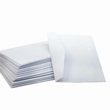 Imagem de Envelope comercial com 100 unidades,  branco, lisa, cartas, tradicional