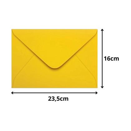 Imagem de Envelope Convite 160x235 com 100 Amarelo Rio de Janeiro Scrity