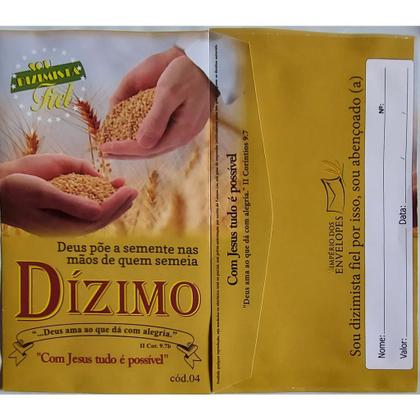 Imagem de Envelope De Dizimo Deus Poe A Semente 100 Un Cod:04