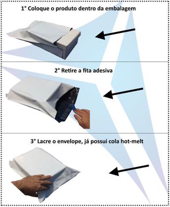 Imagem de Envelope de Segurança para Correios 13 x 25 - C/ 50 unid.