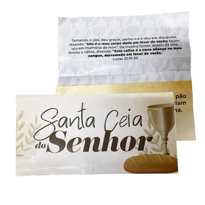 Imagem de Envelope Especial Santa Ceia do Senhor Colado - 23x10cm - 500 Unidades