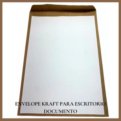 Imagem de Envelope kraft para escritorio documento folha a4 50 unidades