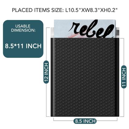 Imagem de Envelope METRONIC 8,5 x 12 polegadas preto impermeável, pacote com 25