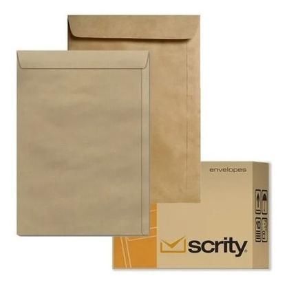 Imagem de Envelope Nº 32 Kraft Pardo 229x324mm - 250 Unidades  Scrity
