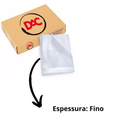 Imagem de Envelope Plástico A4 DAC Envelope Saco 4 Furos para Arquivamento Formato 240MM X 330MM Unidade