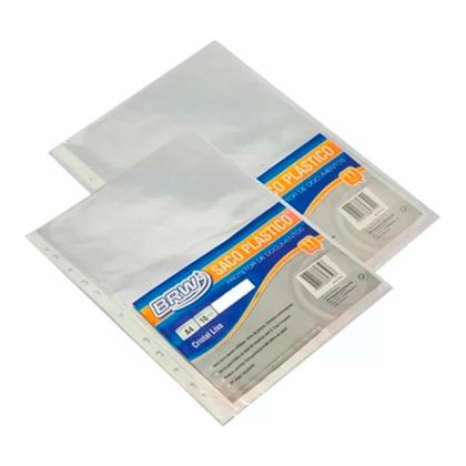 Imagem de Envelope Plástico Fino 11 Furos universal 234x330mm BRW 10un