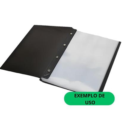 Imagem de Envelope Saco Plástico A4 Acp 0,15Mm 4 Furos C/100 Grosso