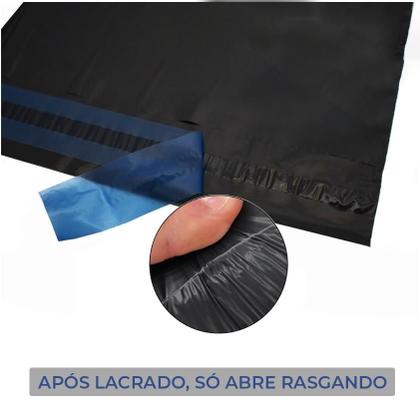 Imagem de Envelope Segurança 26x36 Eco  1000 Unidades  Preto/Cinza  Adesivo Hot-Melt